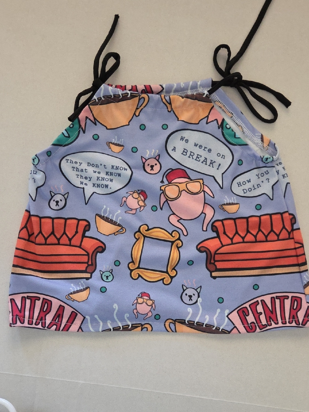 Friends Kids Crop Top Handmade